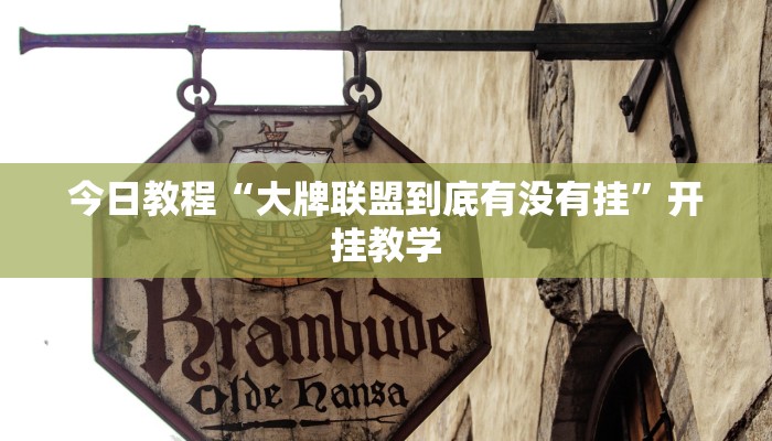 今日教程“大牌联盟到底有没有挂”开挂教学 今日教程“大牌联盟到底有没有挂”开挂教学