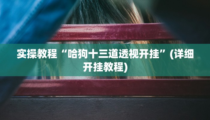 实操教程“哈狗十三道透视开挂”(详细开挂教程) 实操教程“哈狗十三道透视开挂”(详细开挂教程)