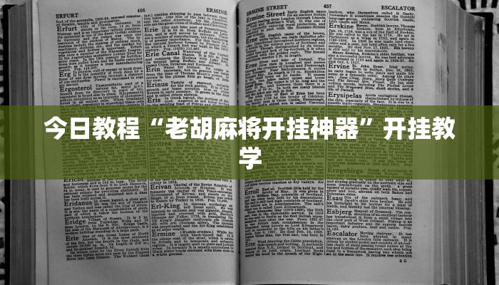 今日教程“老胡麻将开挂神器”开挂教学