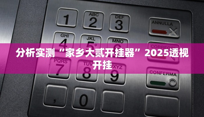 分析实测“家乡大贰开挂器”2025透视开挂