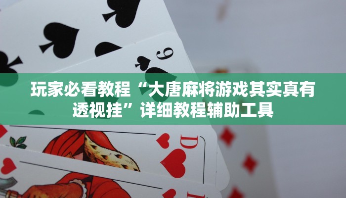 玩家必看教程“大唐麻将游戏其实真有透视挂”详细教程辅助工具