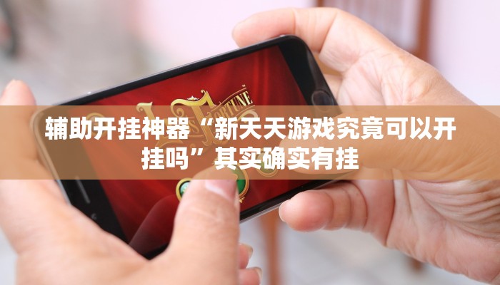 辅助开挂神器“新天天游戏究竟可以开挂吗”其实确实有挂