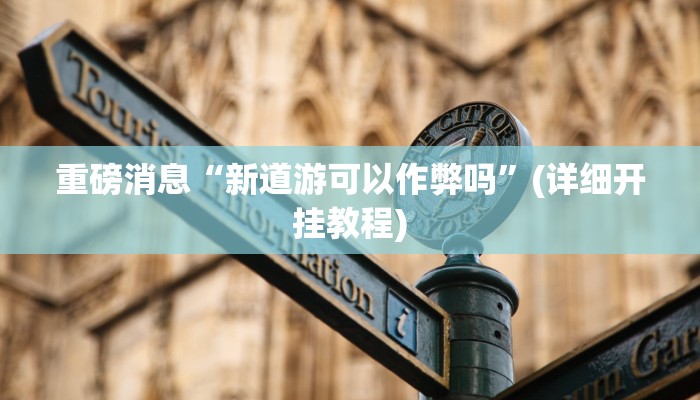 重磅消息“新道游可以作弊吗”(详细开挂教程)