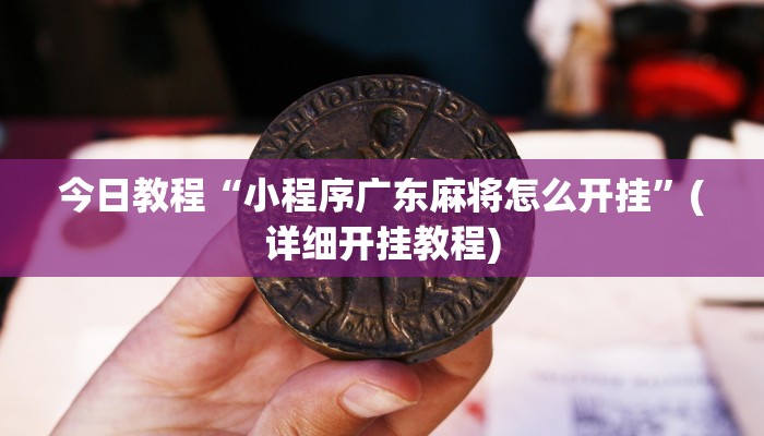 今日教程“小程序广东麻将怎么开挂”(详细开挂教程)