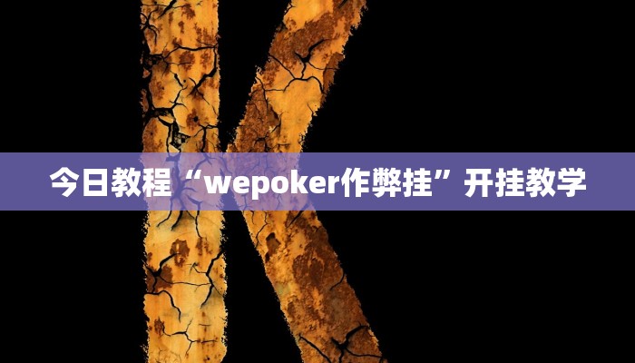 今日教程“wepoker作弊挂”开挂教学 今日教程“wepoker作弊挂”开挂教学