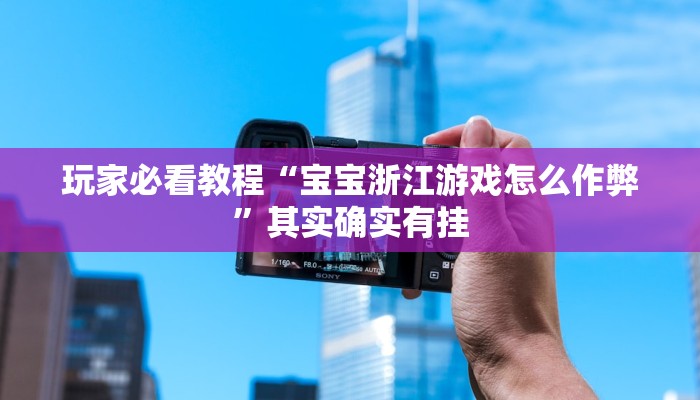 玩家必看教程“宝宝浙江游戏怎么作弊”其实确实有挂