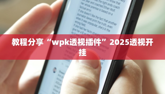 教程分享“wpk透视插件”2025透视开挂