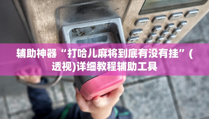 辅助神器“打哈儿麻将到底有没有挂”(透视)详细教程辅助工具
