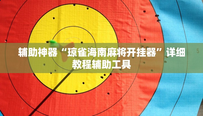 辅助神器“琼雀海南麻将开挂器”详细教程辅助工具